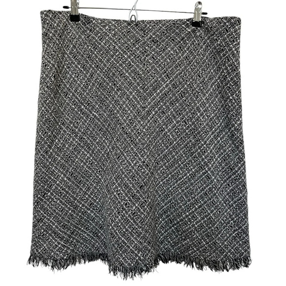 Apostrophe Y2K Wool Blend Skirt Black White Size 18 - Picture 1 of 5